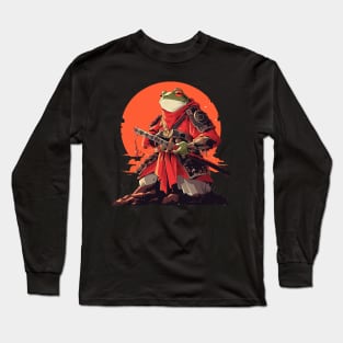 samurai frog Long Sleeve T-Shirt